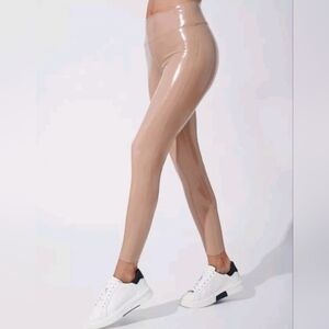 Women's Tan High-Shine Leggings